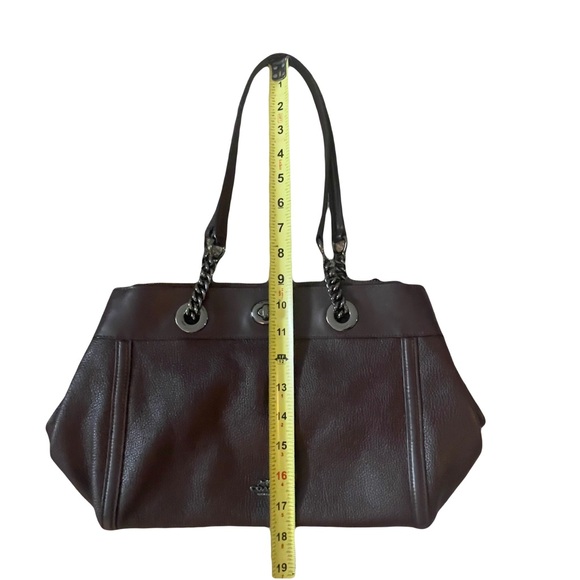 Coach Brown Leather Shoulder Bag - Picture 5 of 12